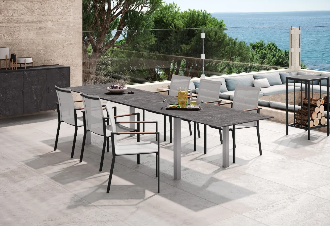 Tisch Z172 Spezia Zement von Zumsteg Keramik ca. 200x90x75cm