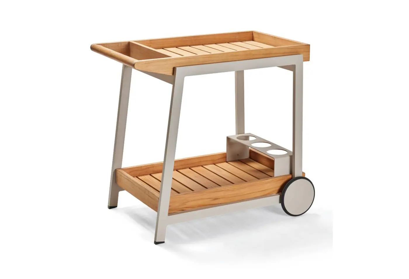 Servierwagen Frido Greige von Stern Teak ca. 86x58x77cm
