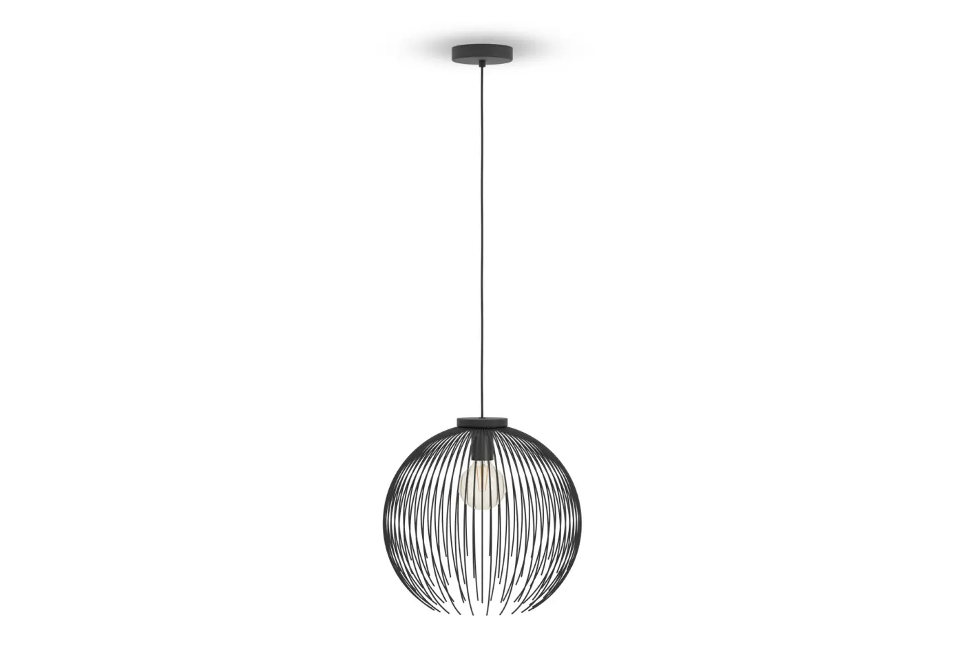 Hängeleuchte 24463.1 schwarz Stahl ca. 40x110cm