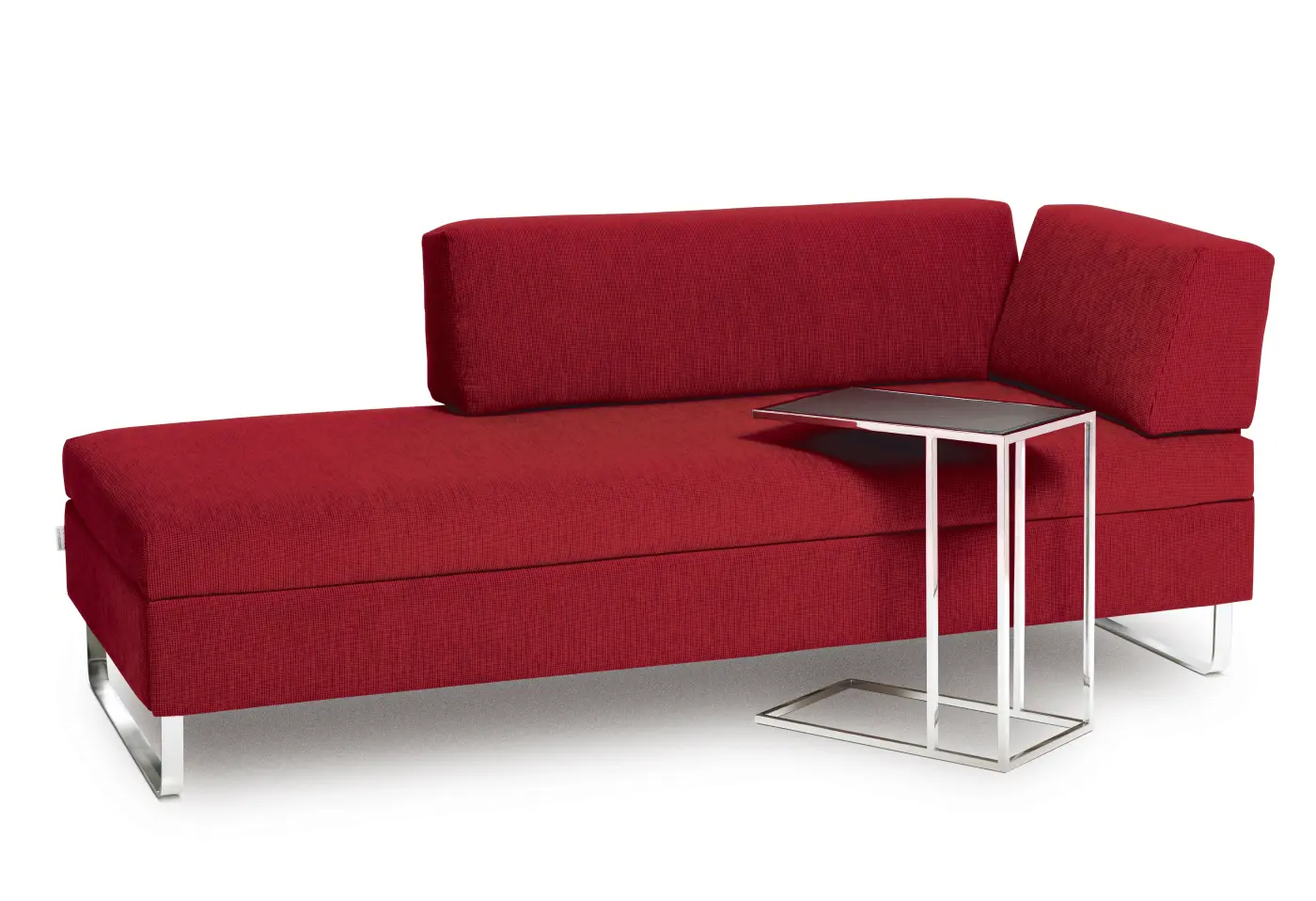 Bettsofa BED for Living Doppio von Swiss Plus Bez. Miyaki 18/1 Rosso H Cat. C (rot) ca. 205x85cm