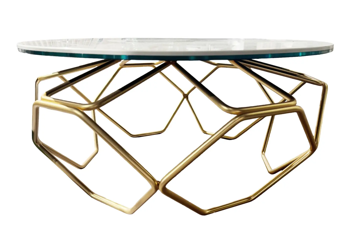 Couchtisch 14406.. Platte Keramik (Marble) Calacatta glänzend ca. 60x28cm