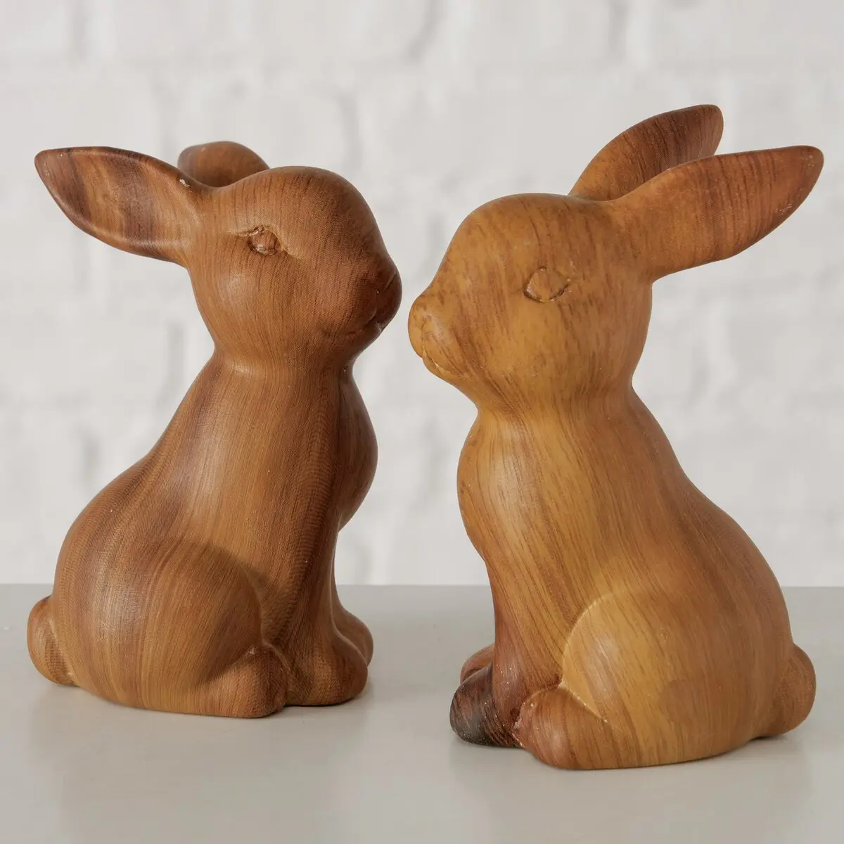 Figur 9cm sort., Hase Steingut, Wilhelmy Braun Steingut ca. 9cm