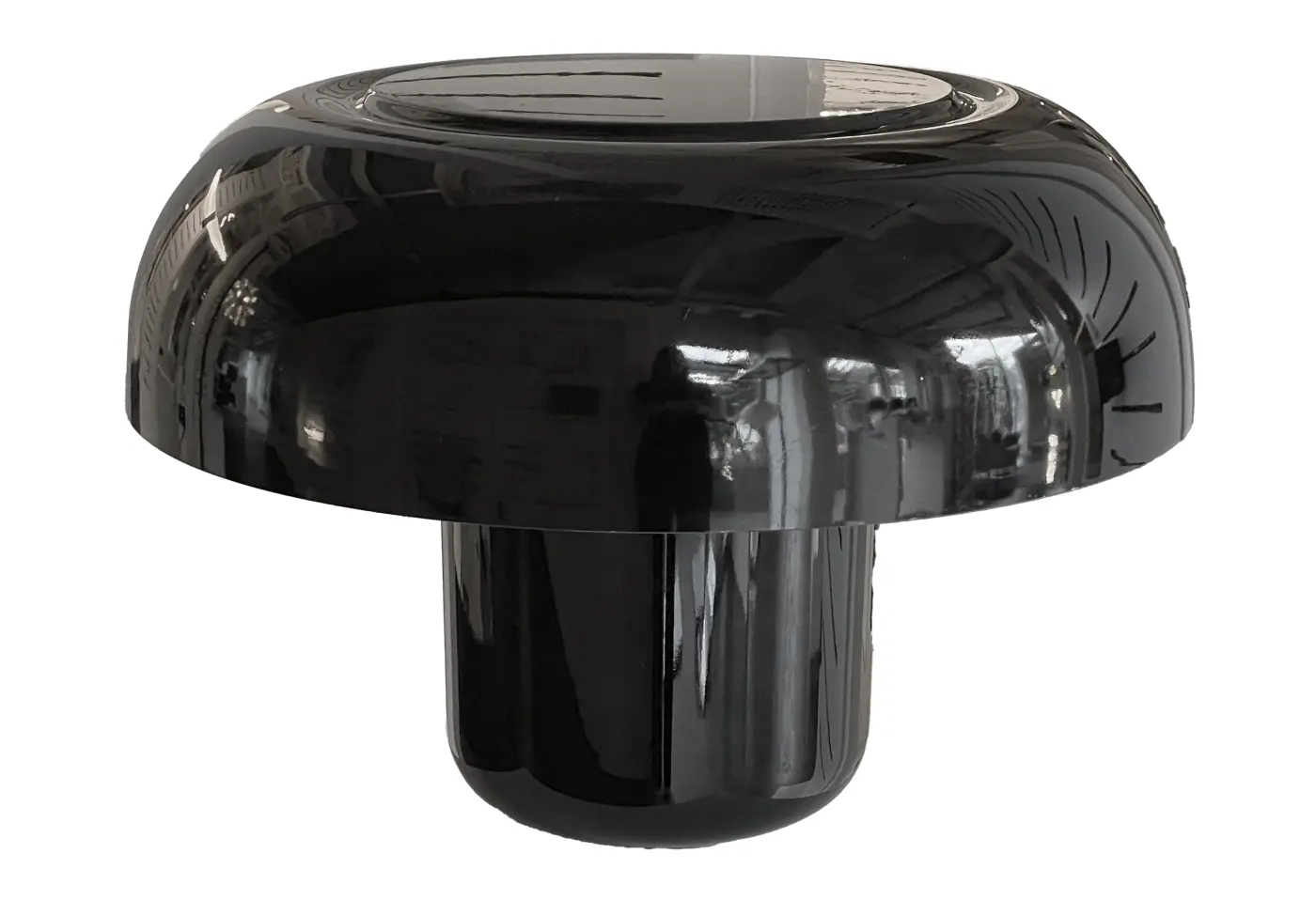 Tischleuchte 14550350.. Schwarz Glas Kunststoff ca. 50x50x35cm