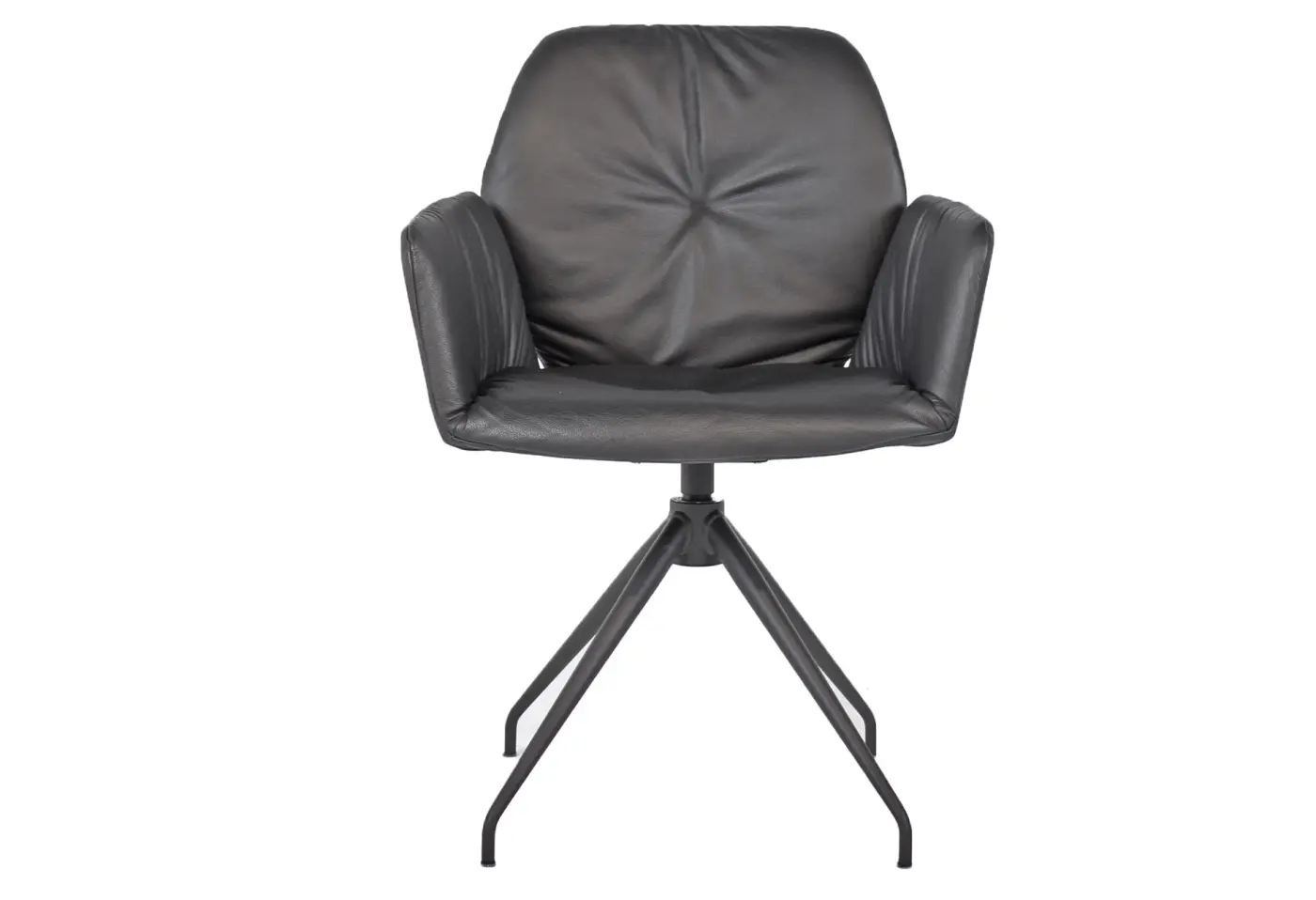 Stuhl 17681.8 Leder "black" ca. 60x87x58cm 