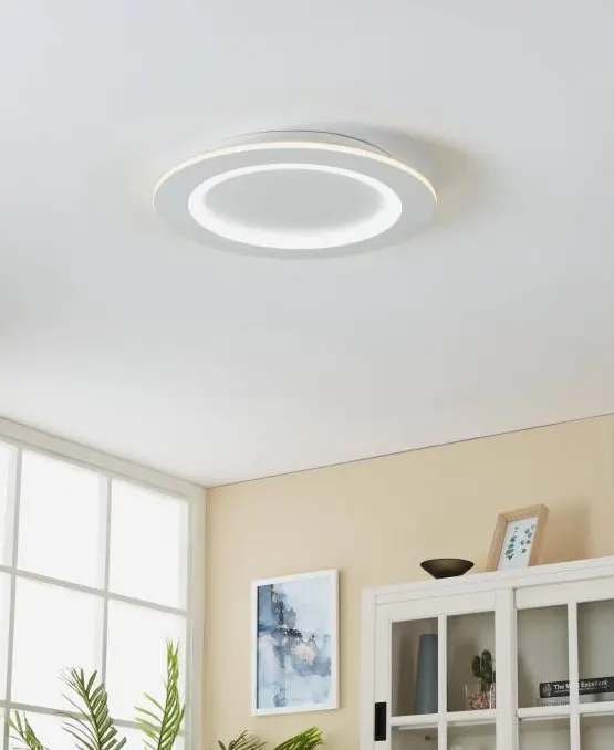 LED Deckenleuchte 19529.. Weiss Stahl, Kunststoff ca. 45cm
