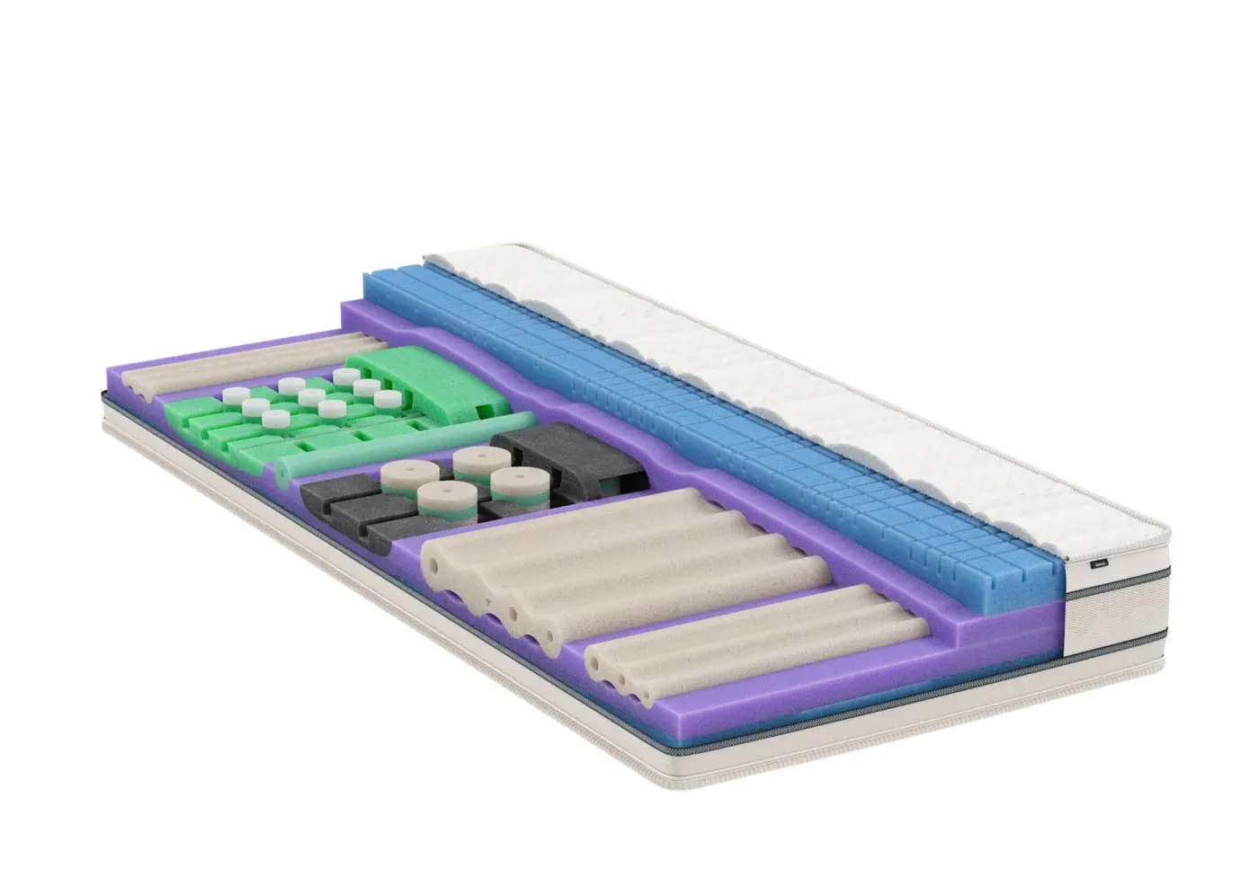 Matratze VitaLuxe von Bico Doppeljersey VitaZone ca. 200x200cm