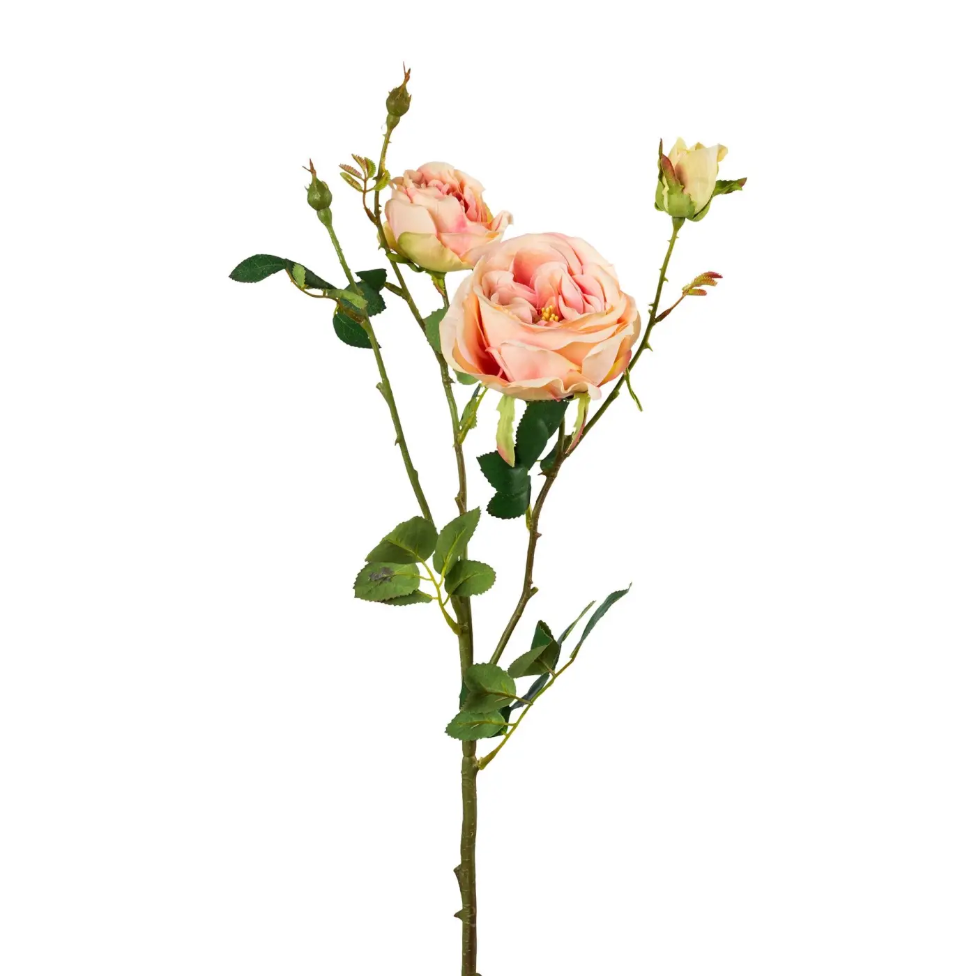 Rosenzweigx5/63cm hellrosa Hellrosa Kunststoff ca. 63cm