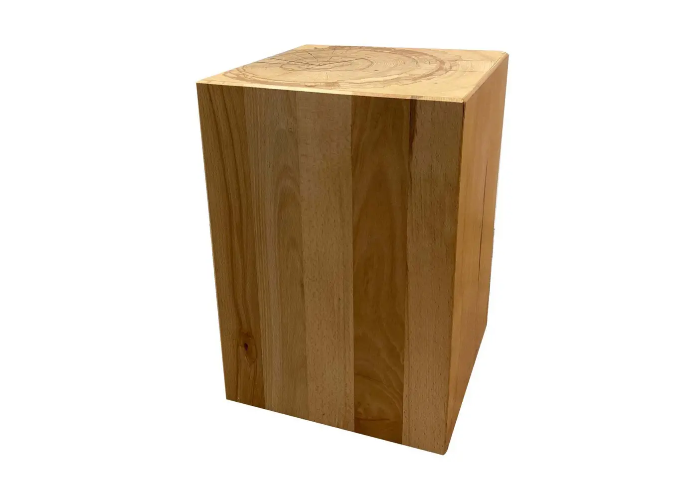 Hocker 12859 Buche massiv, natur geölt ca. 32x46x32cm