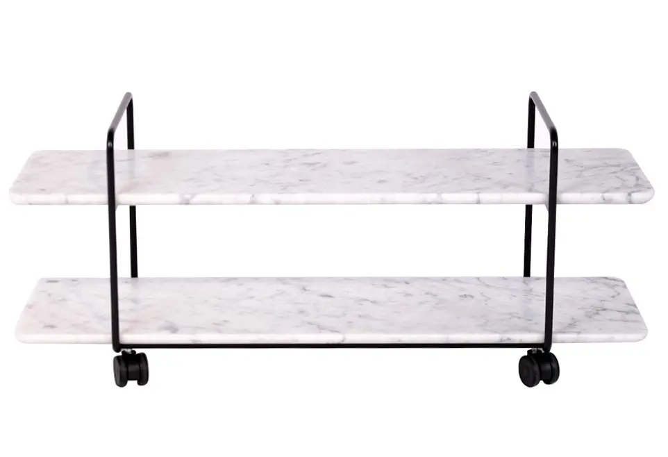 Regal/Couchtisch 931 carrara von Rolf Benz Naturstein ca. 100x42x32cm