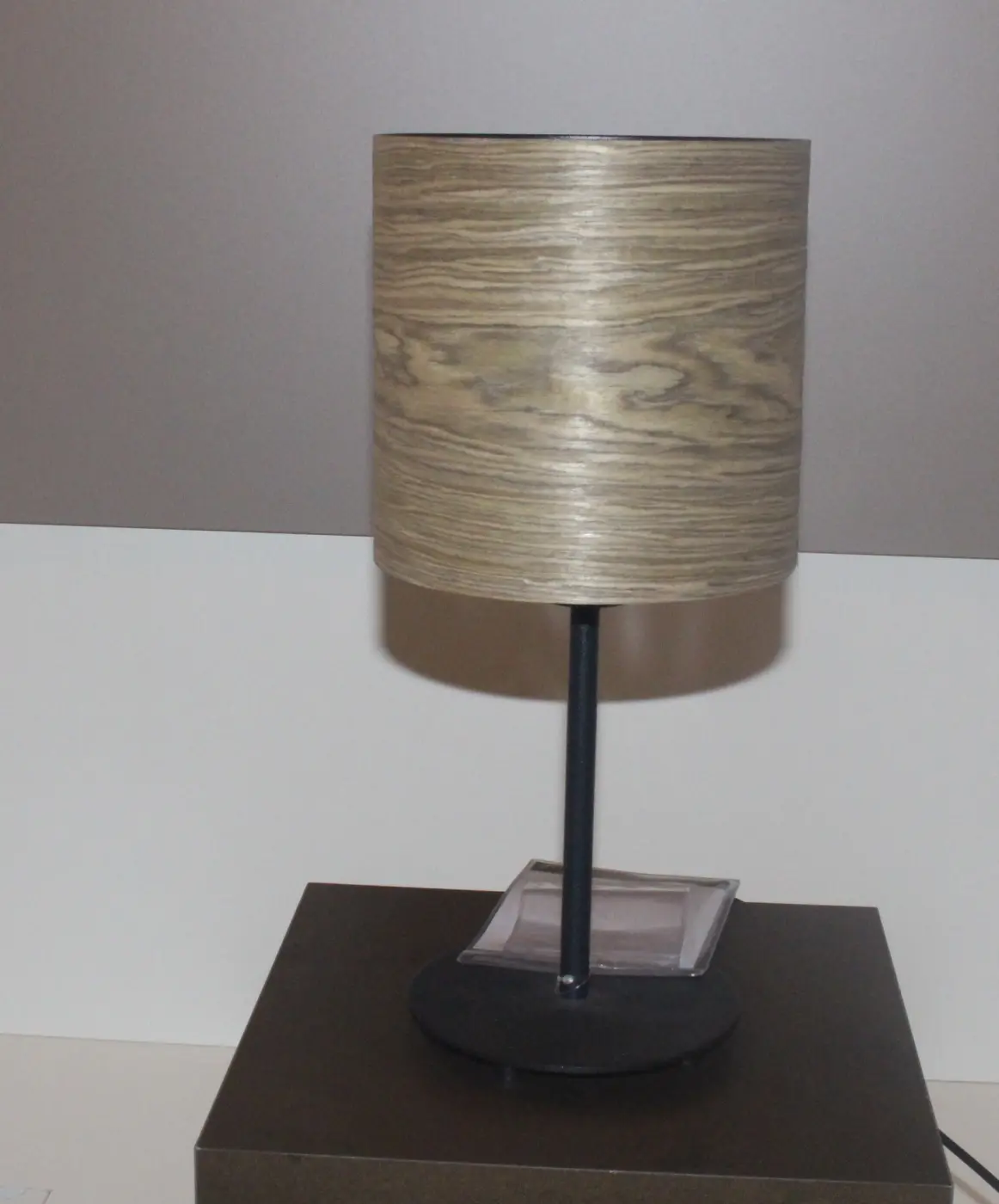 Tischleuchte 14393.1. braun Holz Ayous ca. 18x40cm