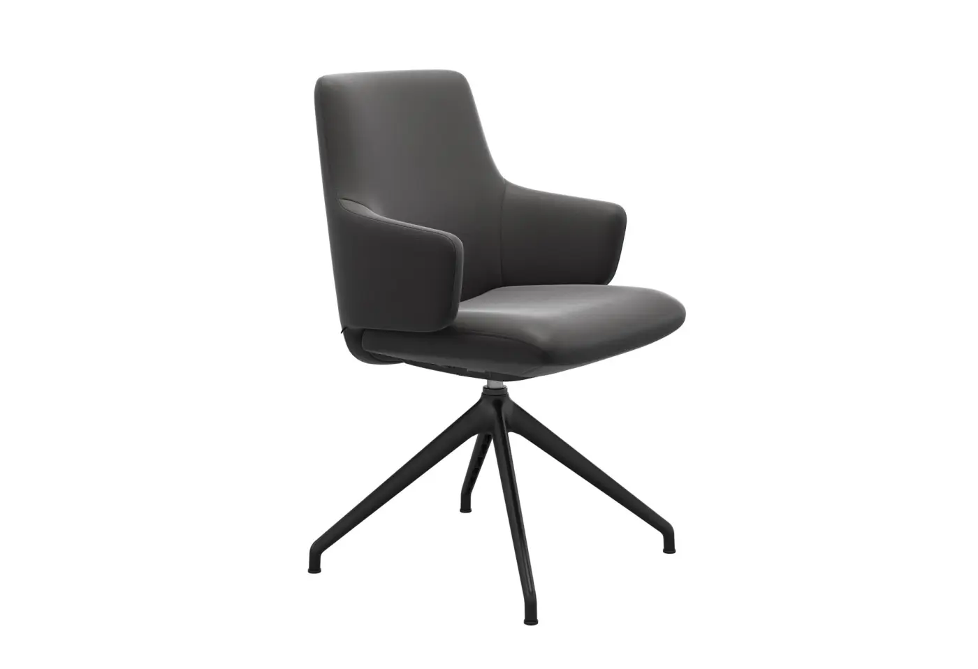 Sessel Laurel (L) Batick Grey von Stressless Leder ca. 58x92x62cm