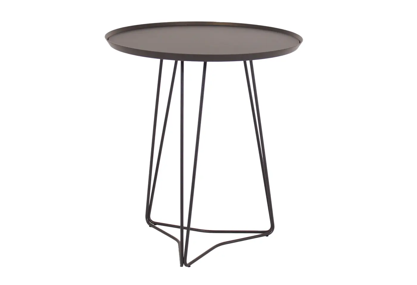 Beistelltisch Stellato black von Jori Leder Vegetalia ca. 50x55cm