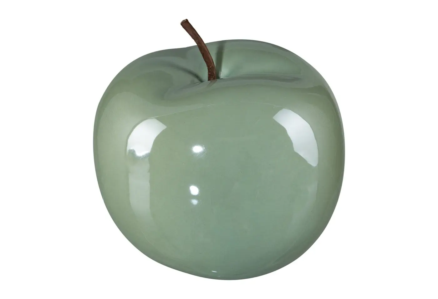 Apfel 12cm Keramik hellgrün