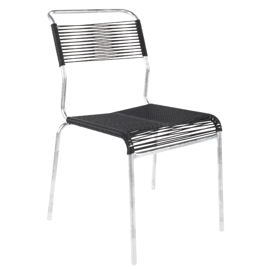 Spaghetti-Stuhl Säntis Anthrazit von Schaffner Kunststoff ca. 44x85x61cm