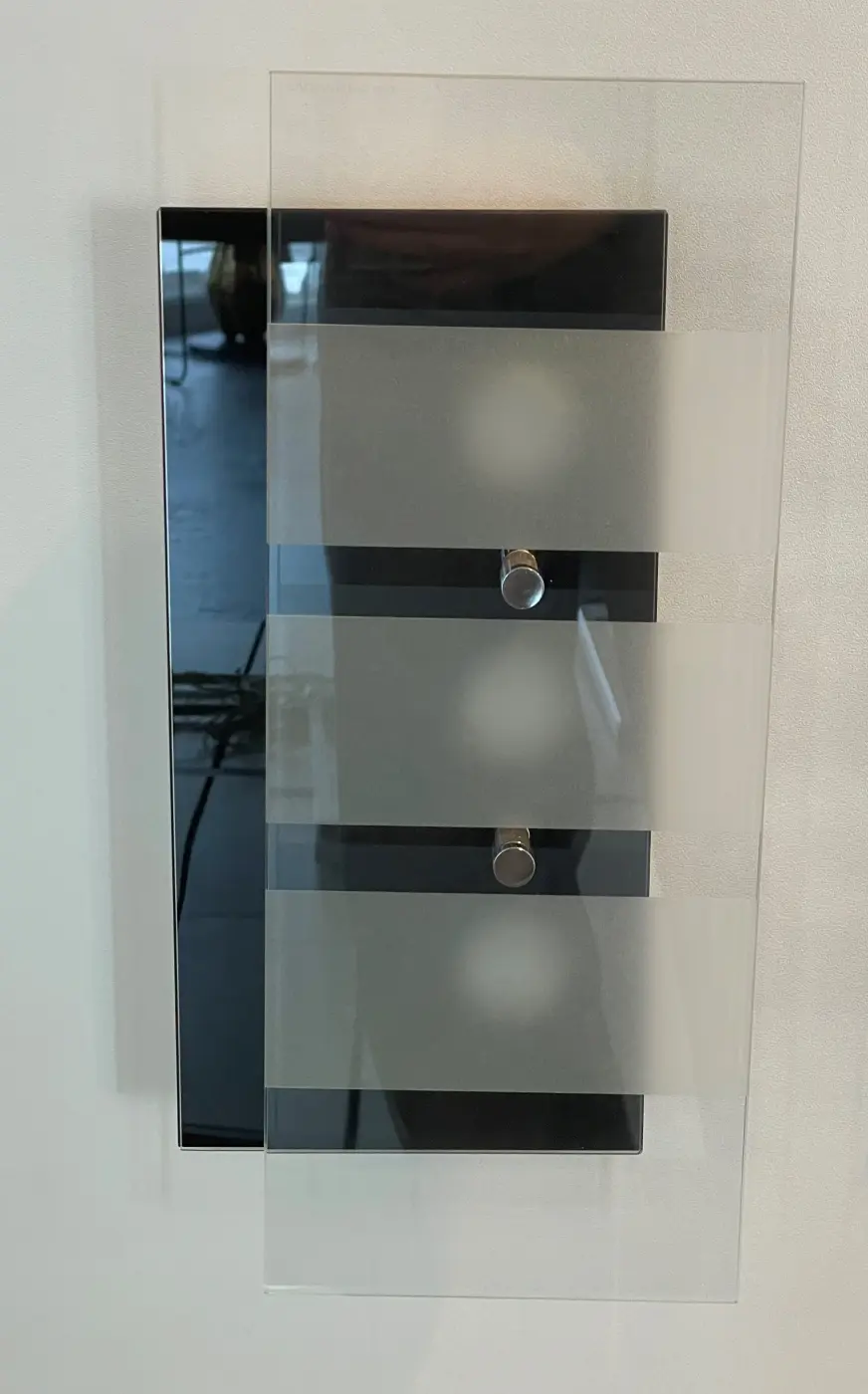 Wandleuchte 16570104.. Schwarz Glas ca. 36x17cm