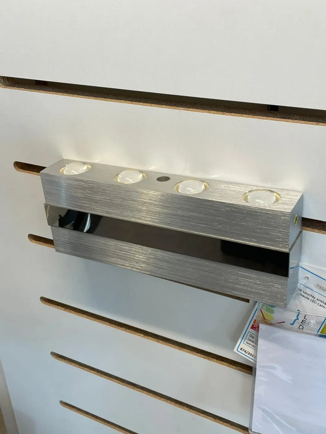 LED-Wandleuchte 10995.1 Aluminium, Glas ca. 20x3x9cm