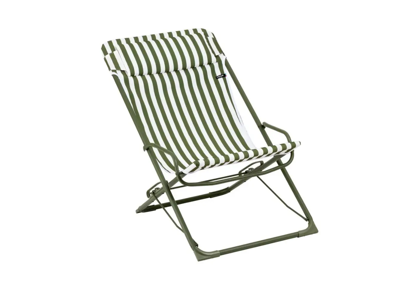 Liegestuhl Transaswing Rayure Moss von Lafuma Airlon, 100% Polyester (abnehmbar und austauschbar) ca. 60x91x100cm