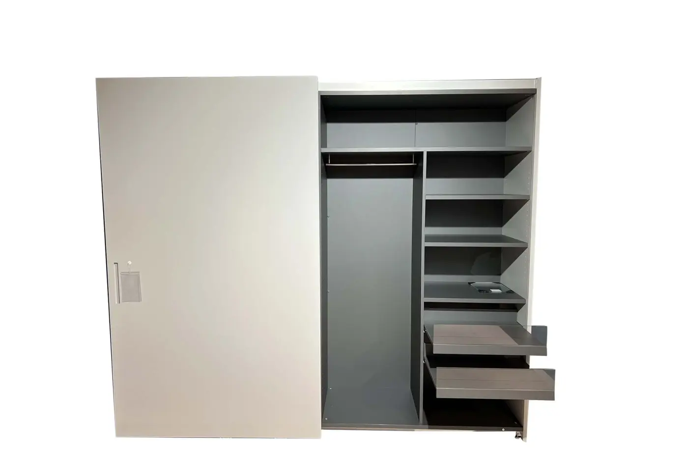 Schiebetürenschrank Omaro von Vifian Dekor anthrazit ca. 256x220x60,7cm