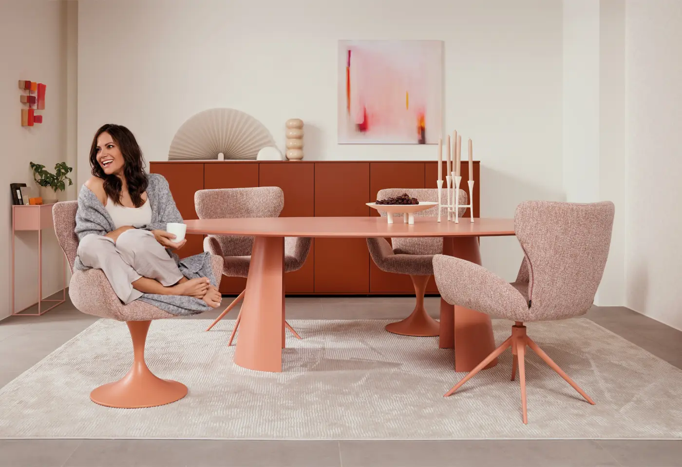 Esstisch JustB! SP150 Seidengrau von Musterring MDF-Lack Seidengrau ca. 220x115x75cm