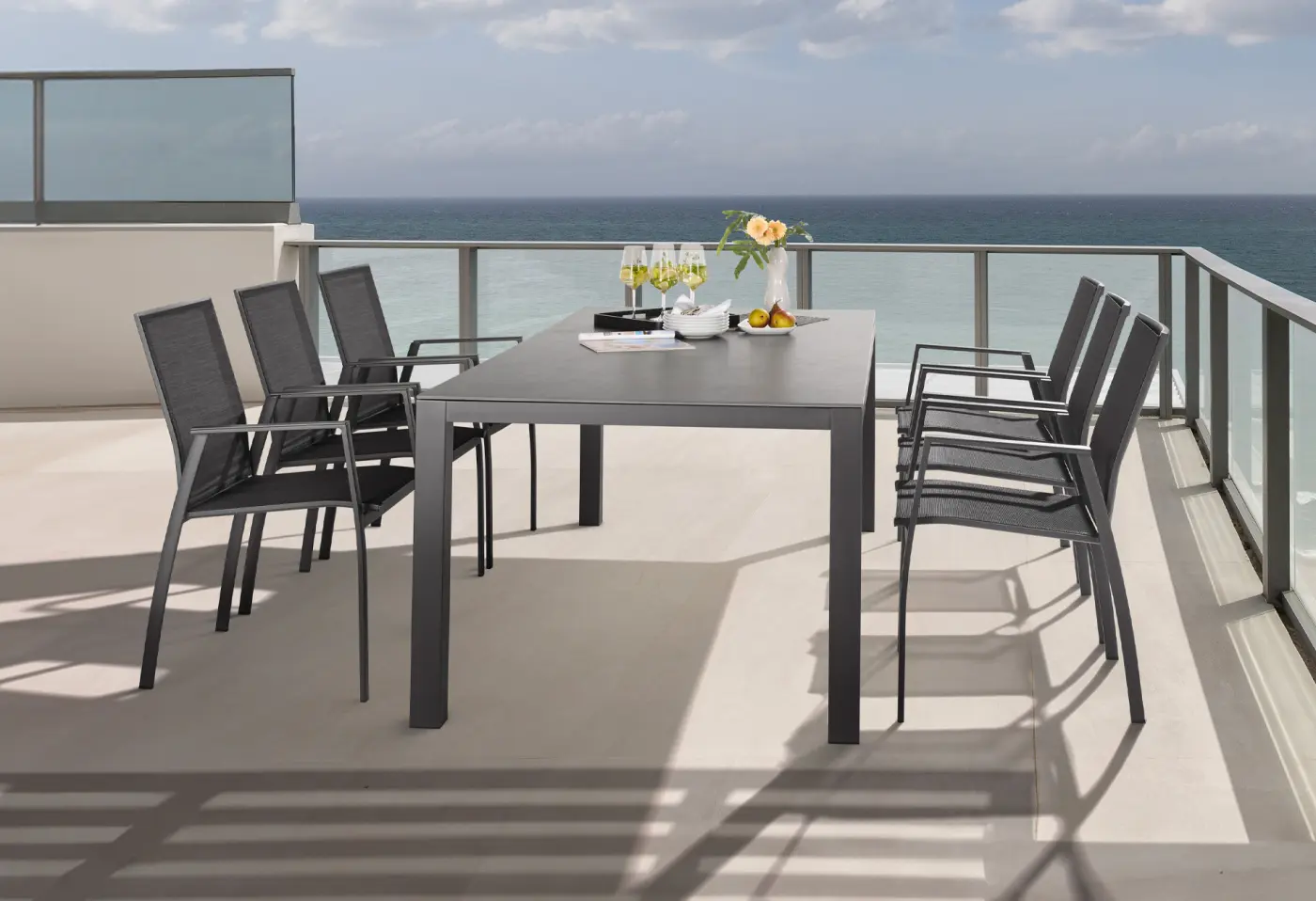 Tisch 24862.. Granit Optik Keramik ca. 210x100x75cm