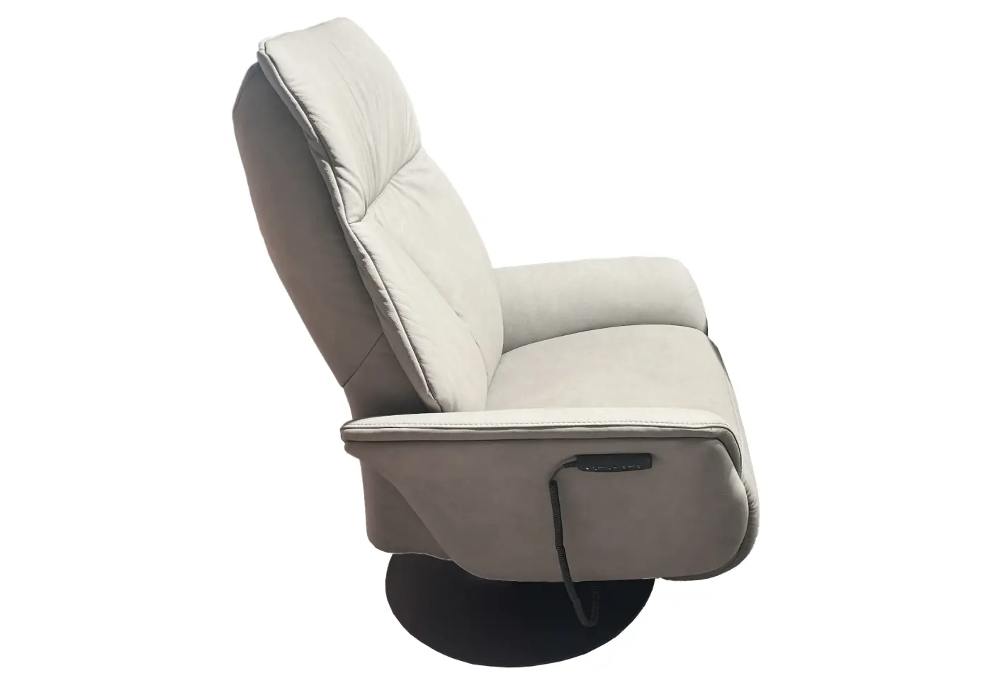 Easy-Swing-Sessel Indemini Leder 27 Leonessa fjord ca. 74x117x88cm