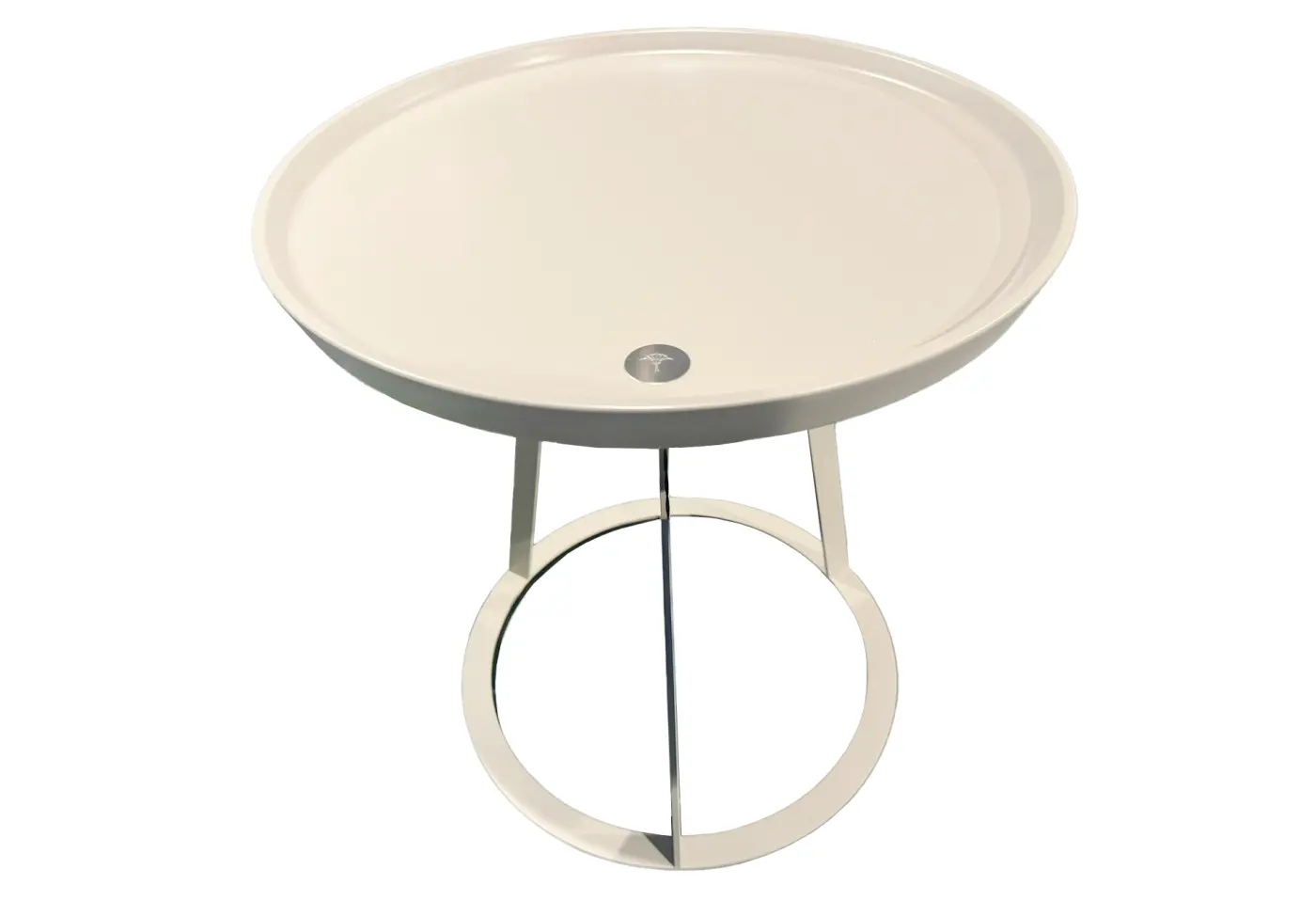 Beistelltisch JOOP! Round Taupe lackiert von Joop Flachstahl, MDF ca. 45x47cm