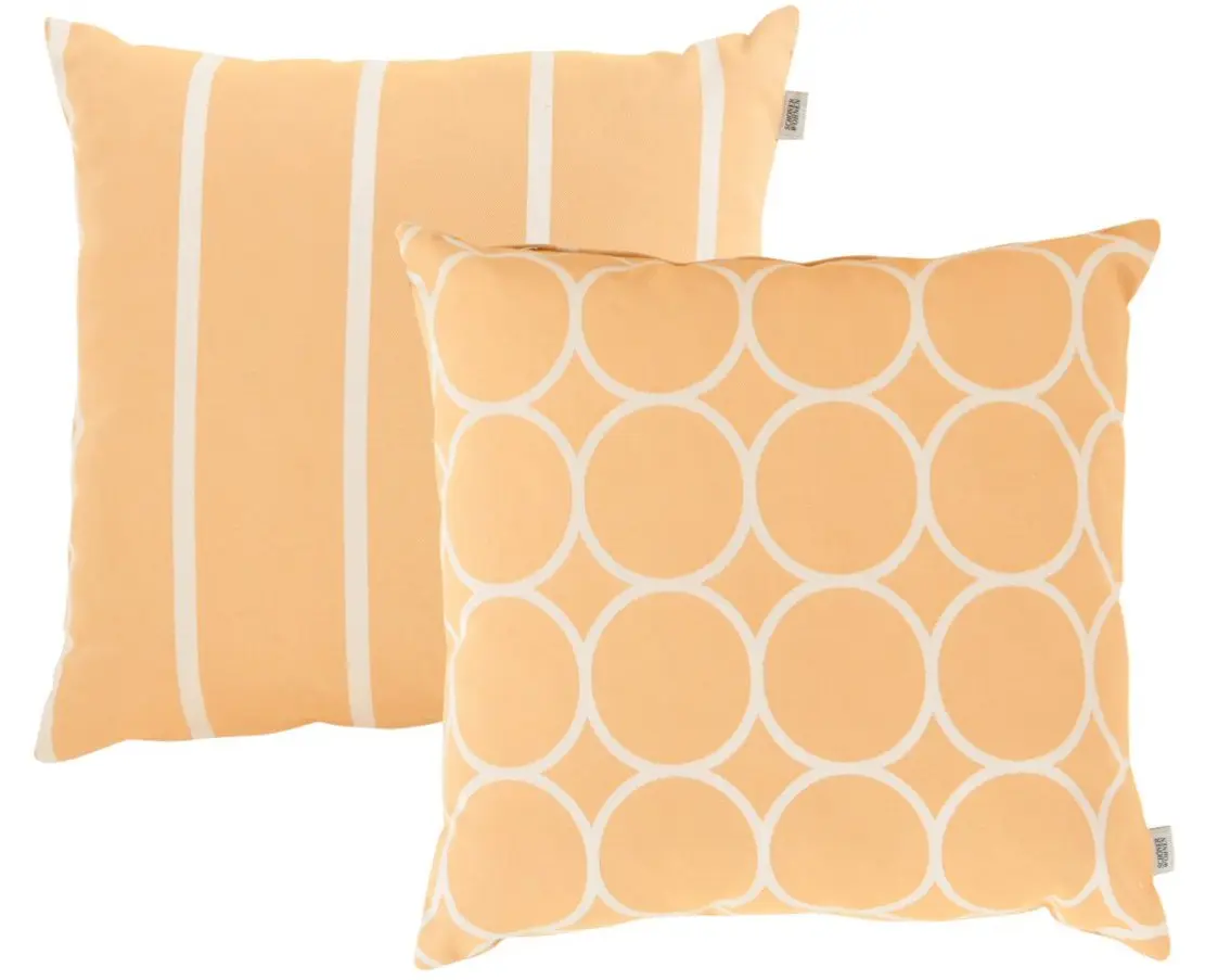 Dekokissen Lara Uni mustard von Schöner Wohnen Outdoorstoff ca. 50x50cm