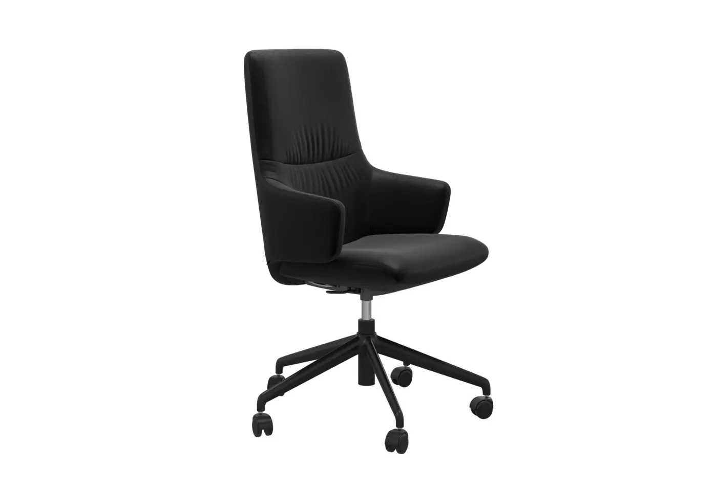 Sessel Mint (L) Home Office Batick black von Stressless Leder ca. 72x72cm