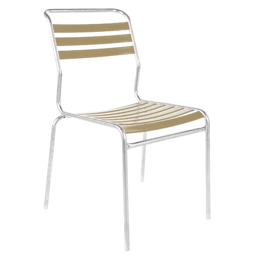 Lättlistuhl Säntis Pastellbraun von Schaffner Kunststoff ca. 44x85x60cm