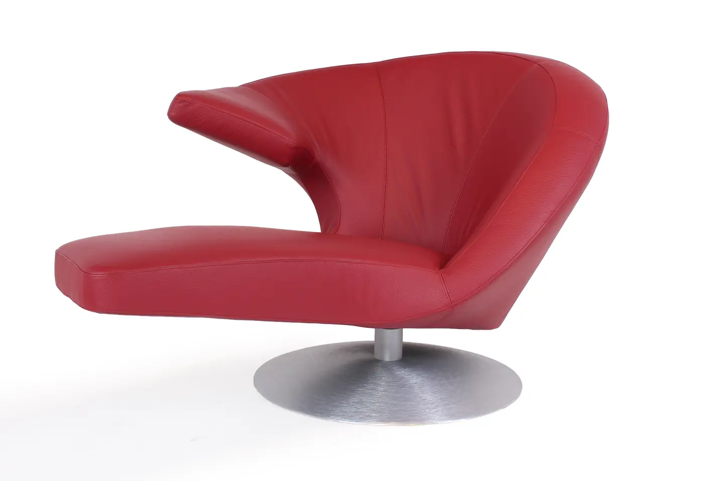 Drehsessel Parabolica Senso 6620 Brick von Leolux Leder 51866 ca. 95x80x150cm