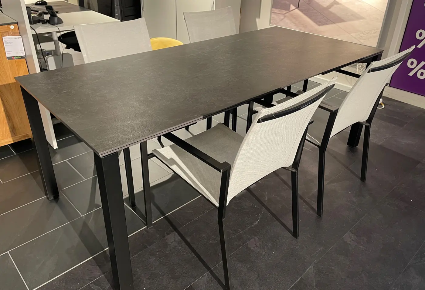 Tisch Z172 Spezia Structure Black von Zumsteg Keramik 8mm ca. 200x90cm
