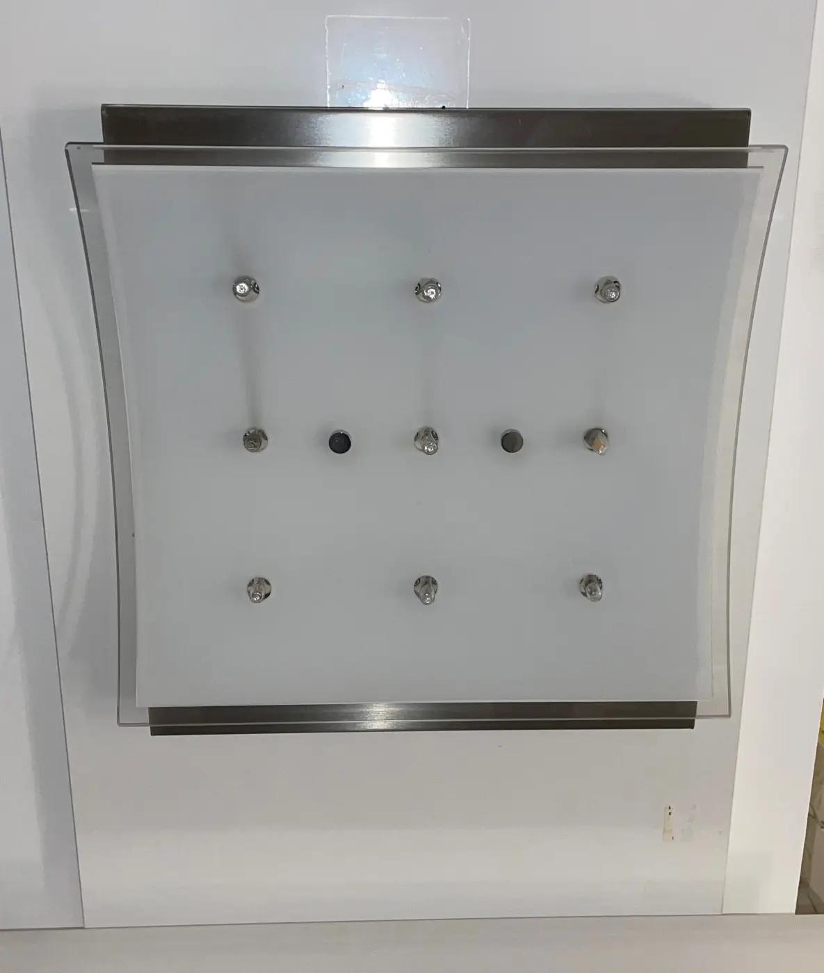 Halogen-Deckenleuchte 16570137.. Nickel matt Glas satiniert