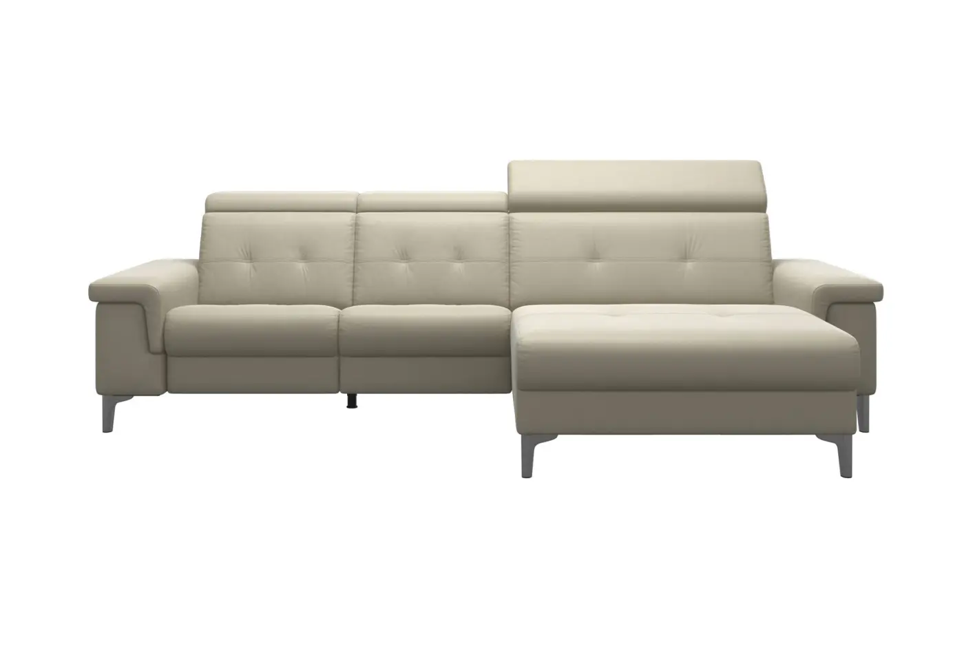 Polstergarnitur Anna beige von Stressless Leder ca. 268x202x86x102cm