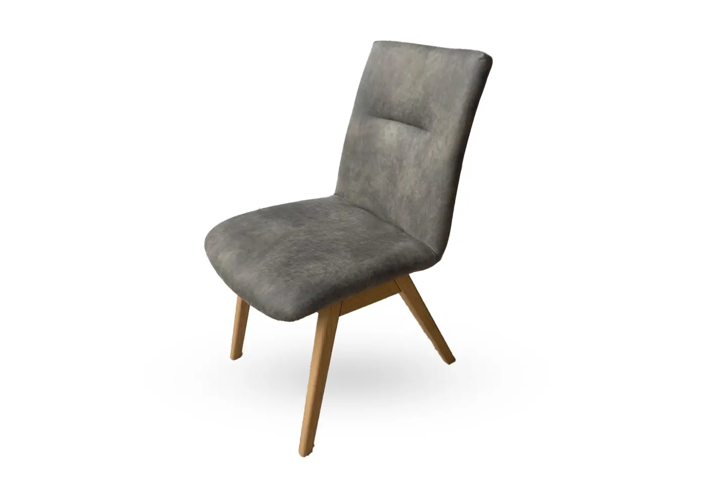 Stuhl 23693.. Hellgrau Stoff