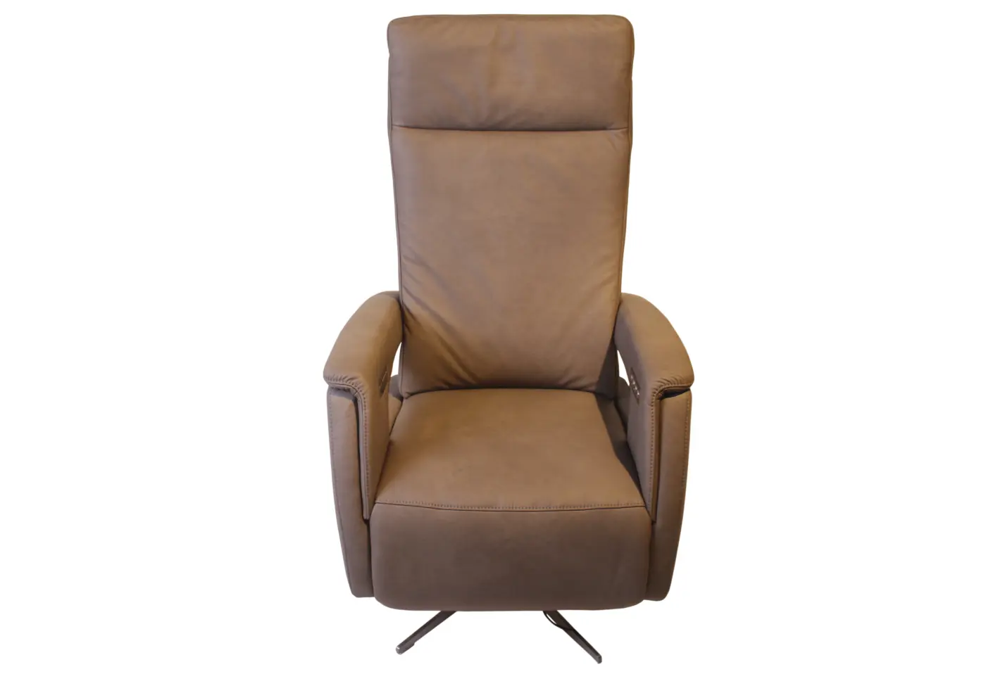 Drehsessel Nohl smoke Leder ca. 79x118x91cm