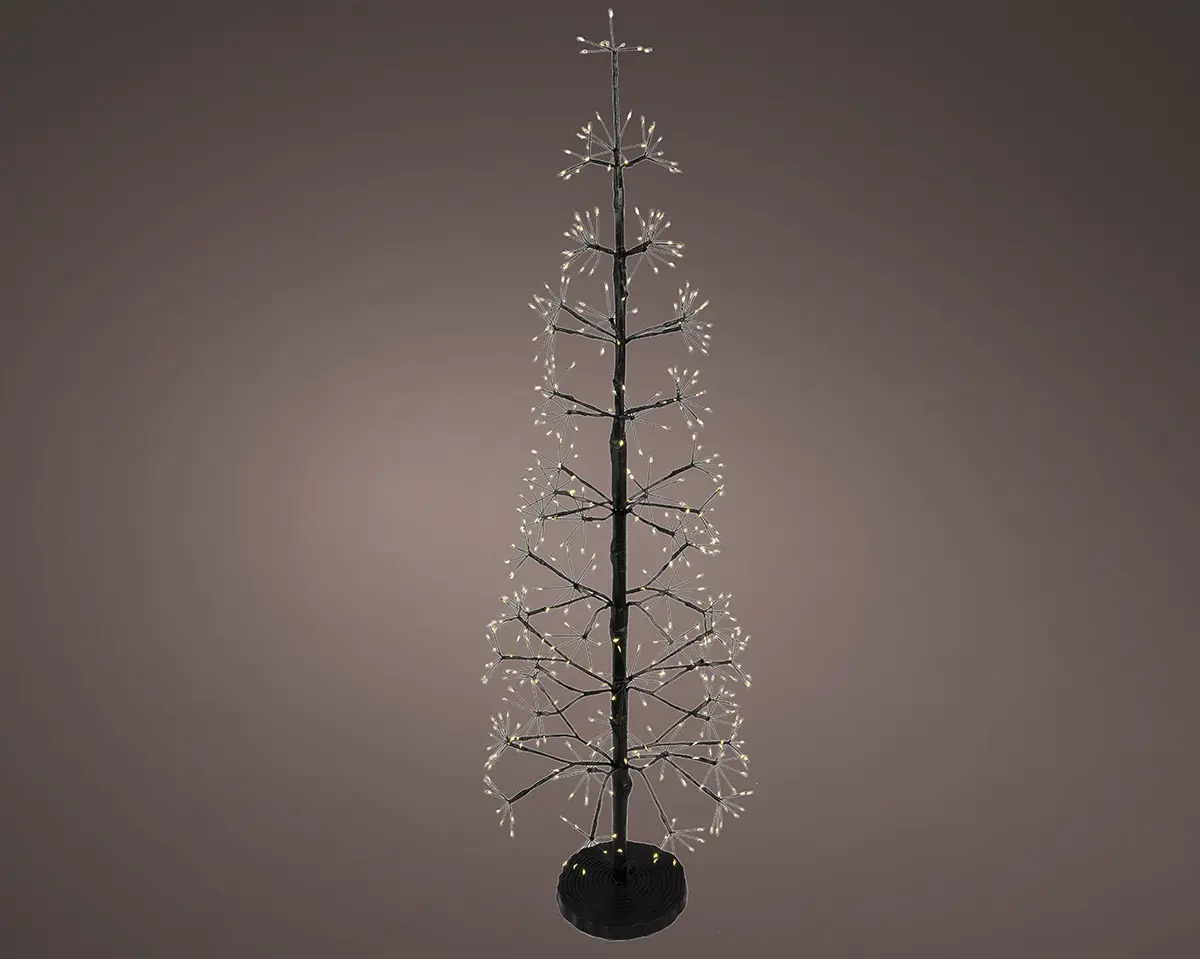 Deko-Baum, LED, schwarz Twinkle, Eisen, H:120cm, D:45cm Schwarz ca. 45x120cm