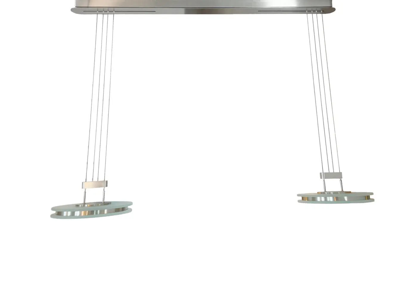 Hängeleuchte 17050041.. Nickel matt Glas satiniert ca. 28cm