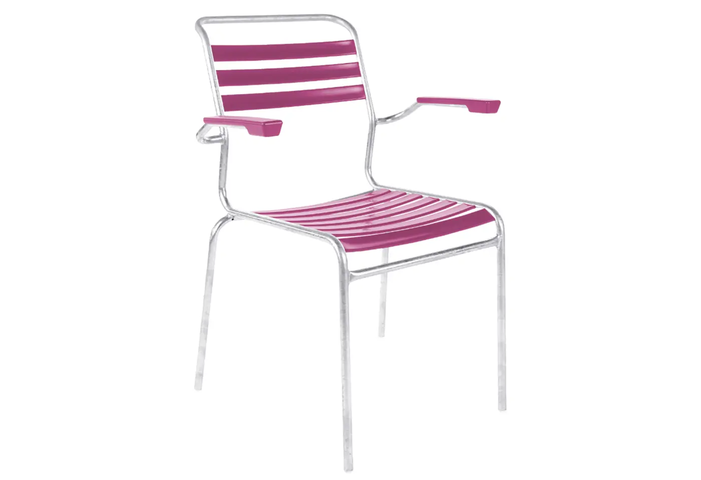 Lättlistuhl Säntis Pink von Schaffner Kunststoff ca. 62x85x60cm