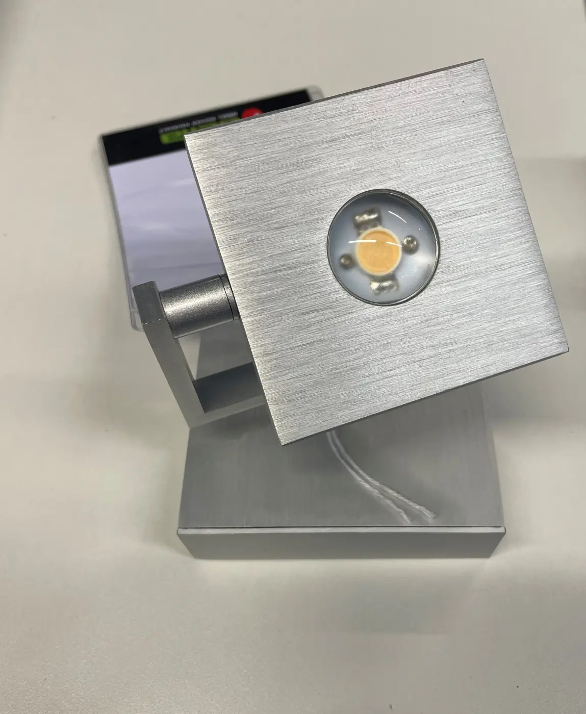 LED-Wandspot 1455.. Aluminium matt, Chrom