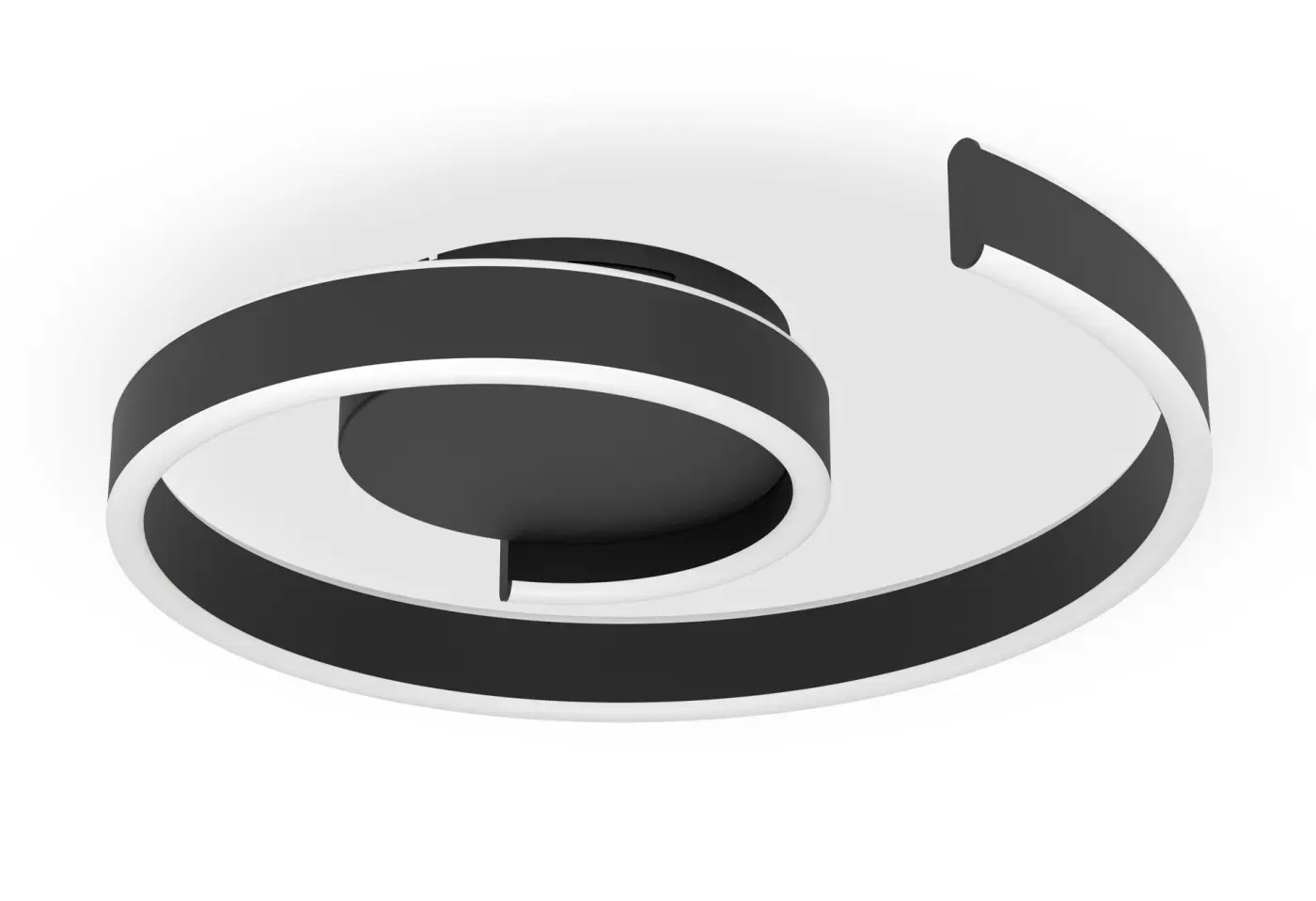 LED-Deckenleuchte 24472 schwarz Aluminium/Stahl ca. 60x154cm