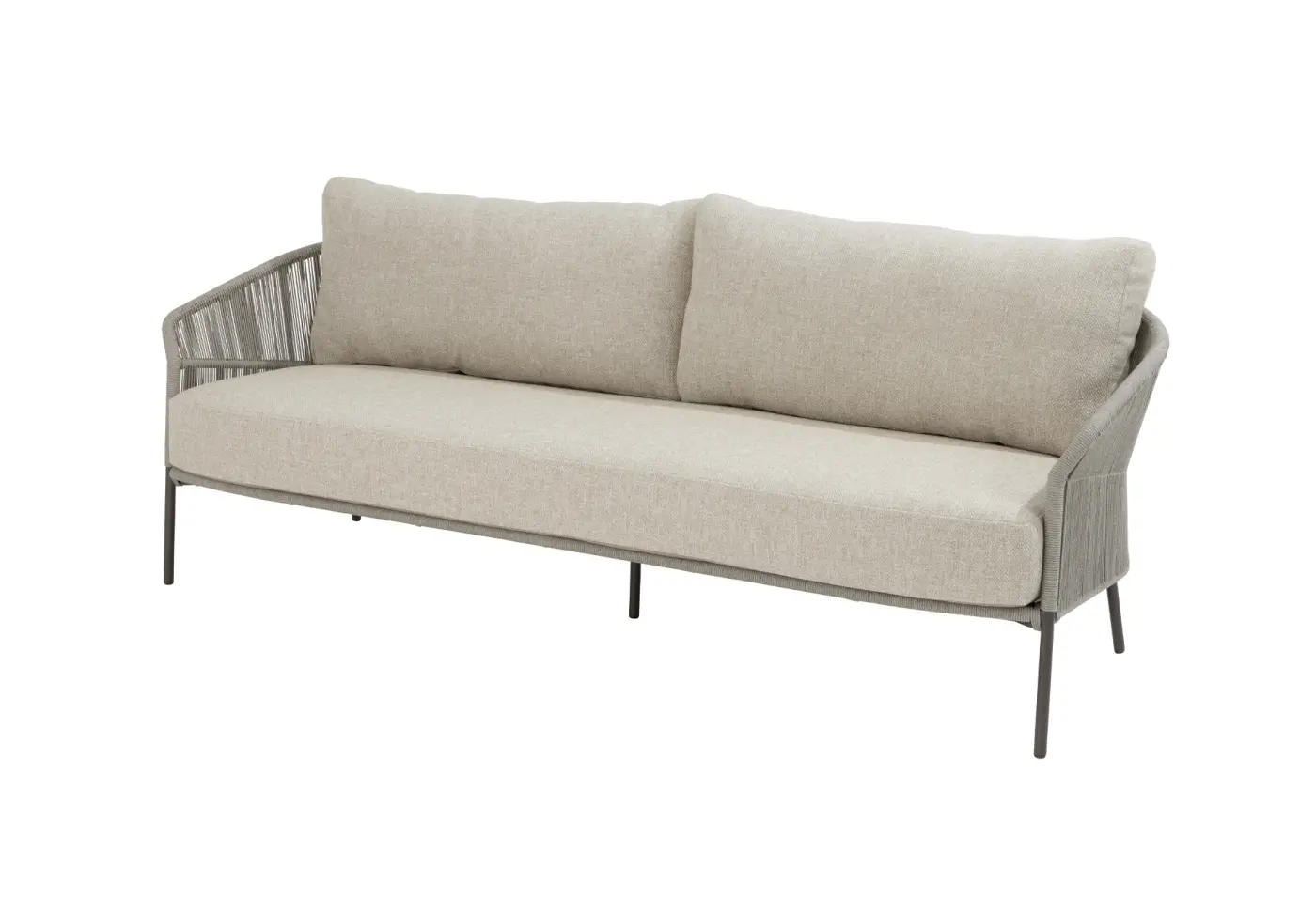 Sofa 24667 Hellgrau 100 % Polypropylen ca. 204,5x71x77,5cm