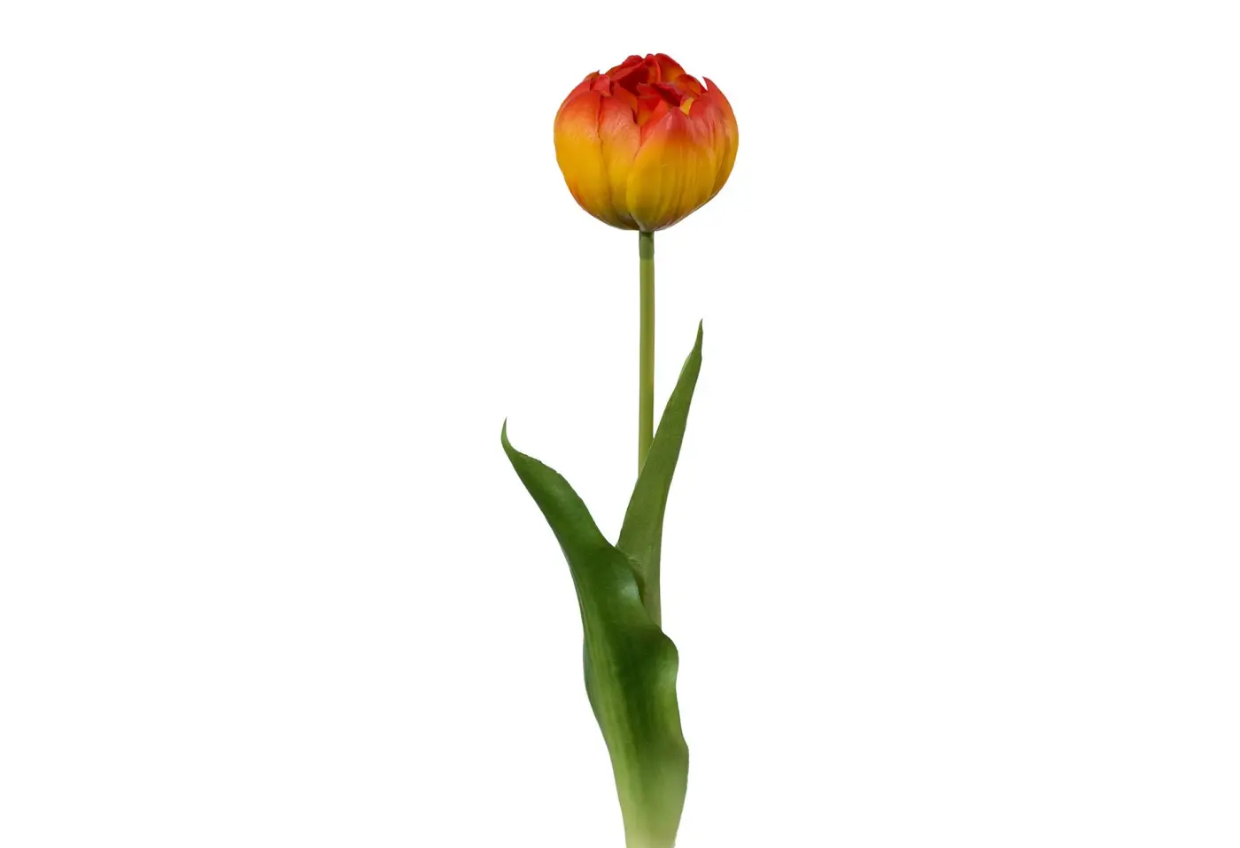 Tulpe gefüllt orange Orange Kunststoff ca. 37cm
