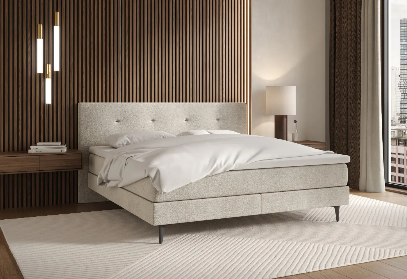 Boxspringbett Cosynights von Roviva Stoff Selection Speciale 2565 ca. 180x200cm
