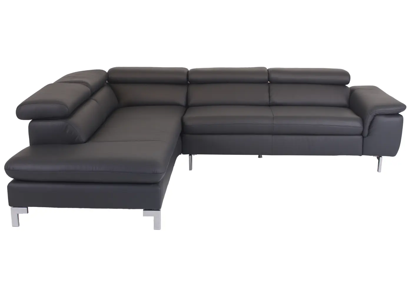 Eckkombination Anwil Leder Z5995 graphit (LK30) ca. 222x278x92x122cm