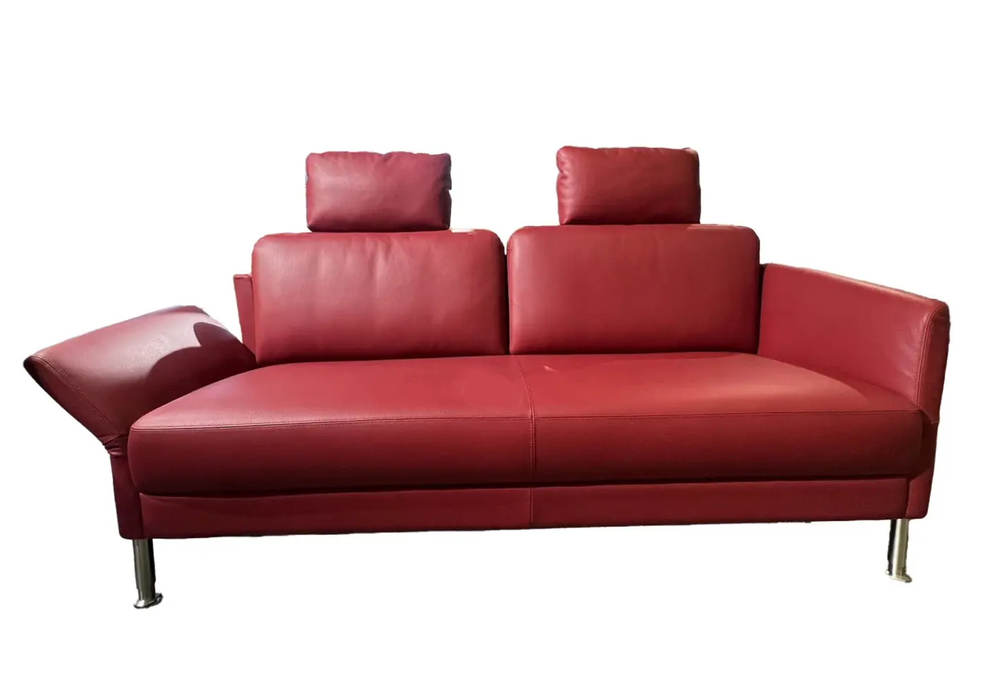 Sofa 2470 Nimbus Rancho rosso von Intertime Leder ca. 184x86cm