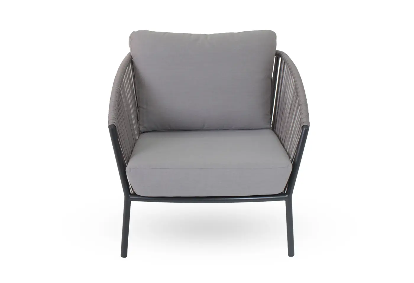 Lounge-Sessel Cliff Anthrazit von Stern Kissenset 100% Polyacryl macchiato Gurt salt Textilien