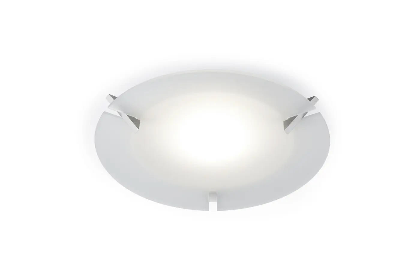 Deckenleuchte 17480030 Nickel matt Glas satiniert ca. 45cm