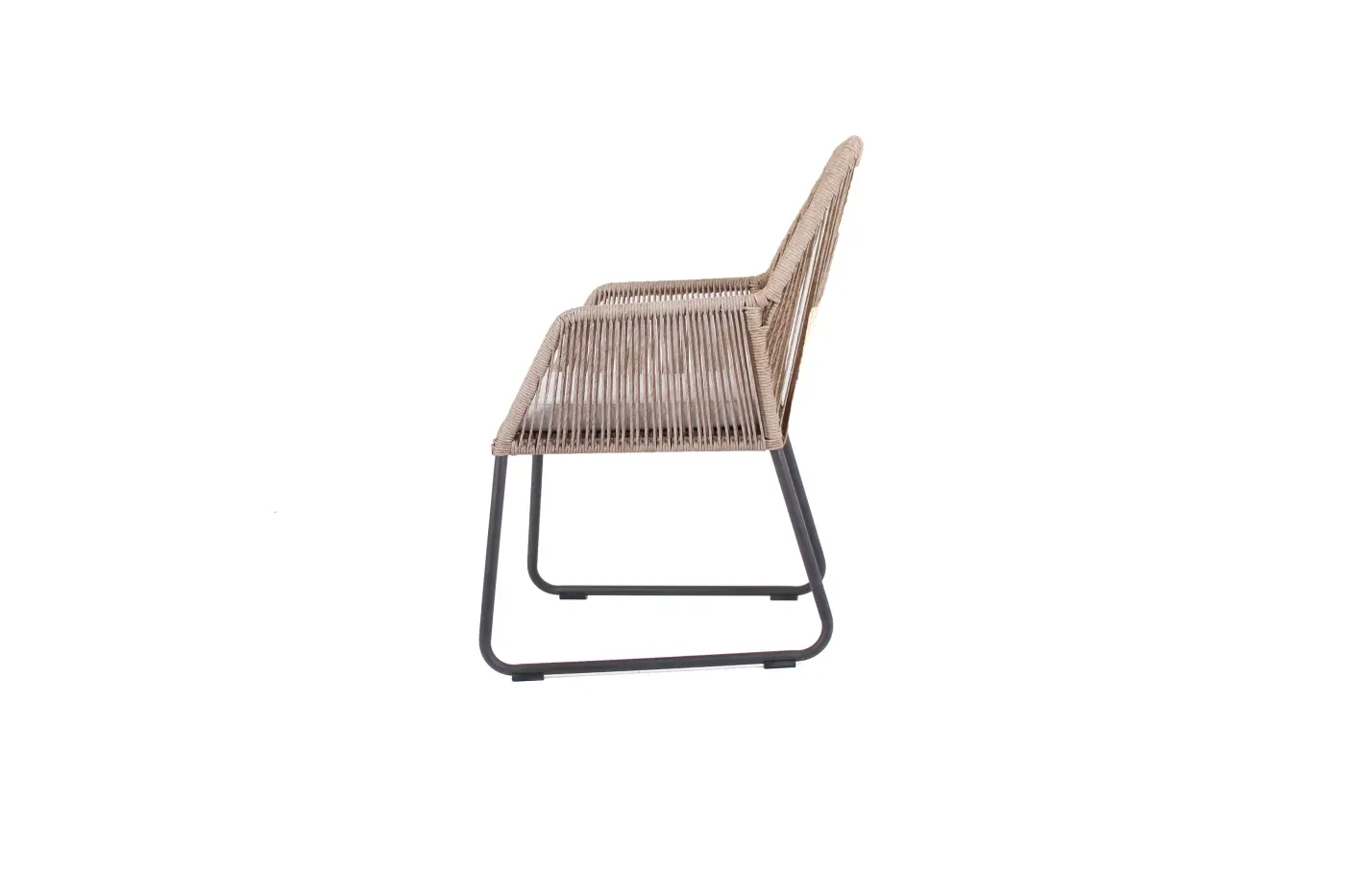 Armlehnsessel 17145.. Twisted beige 40 Outdoorstoff Geflecht ca. 60x92x47cm