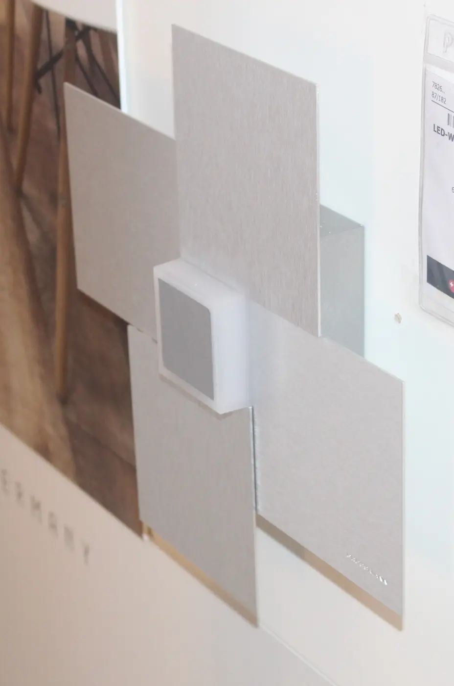 LED-Wand / Deckenleuchte 7826.. Aluminium gebürstet