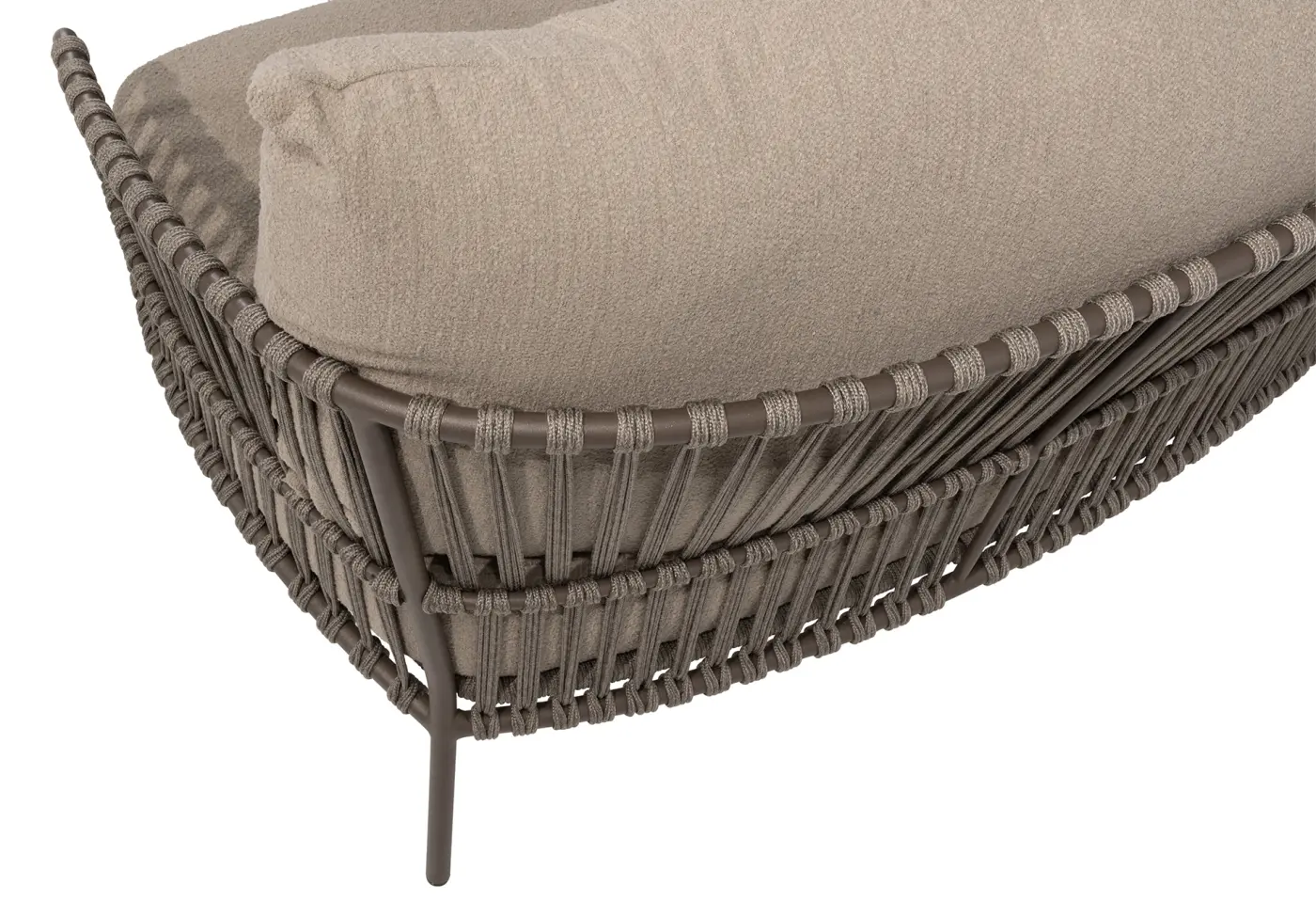 Sessel 23169.1 Taupe 100% Polypropylen (Olefin) Geflecht aus Rope-Schnur 100% Polypropylen (Olefin) ca. 84x86x96cm